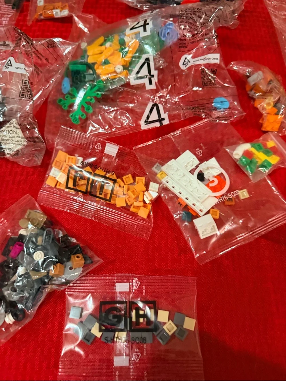 Misc new vintage Lego bags mixed